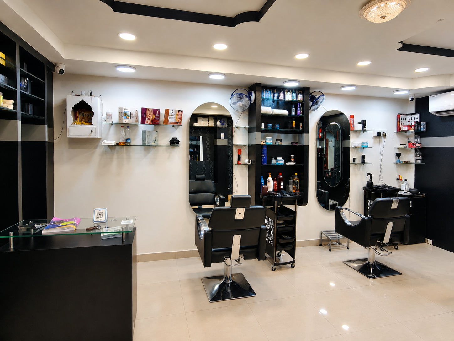 STAR Men's Professional Salon interior with styling chairs and mirrors